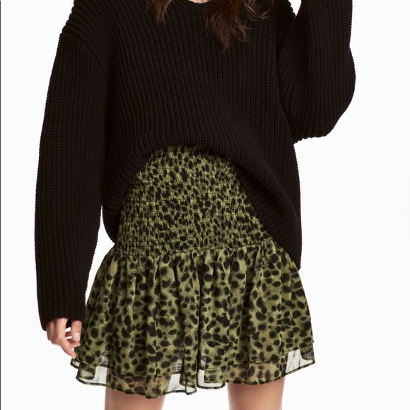 leopard skirt hm